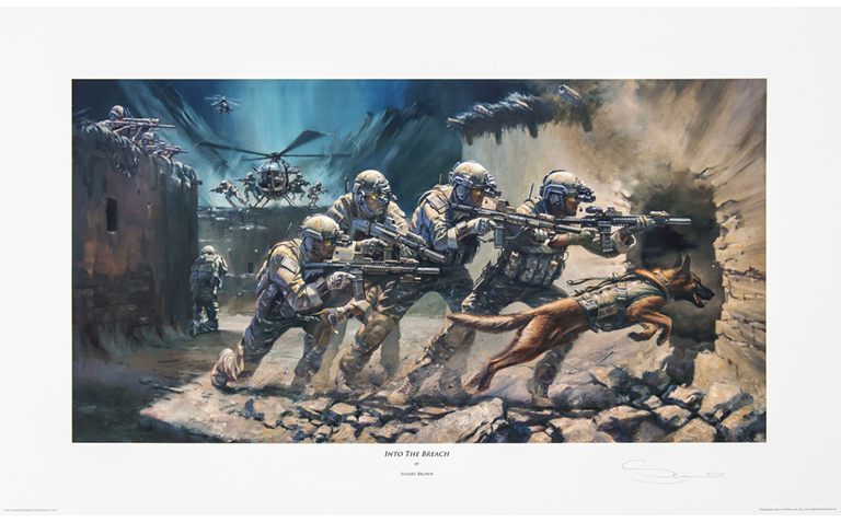 Into The Breach - U.S. Military Wall Art Print
