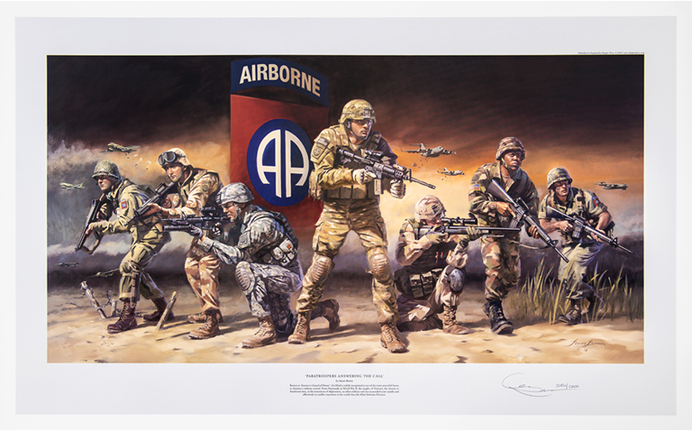 Paratrooper Wall Art - Paratroopers Answering The Call